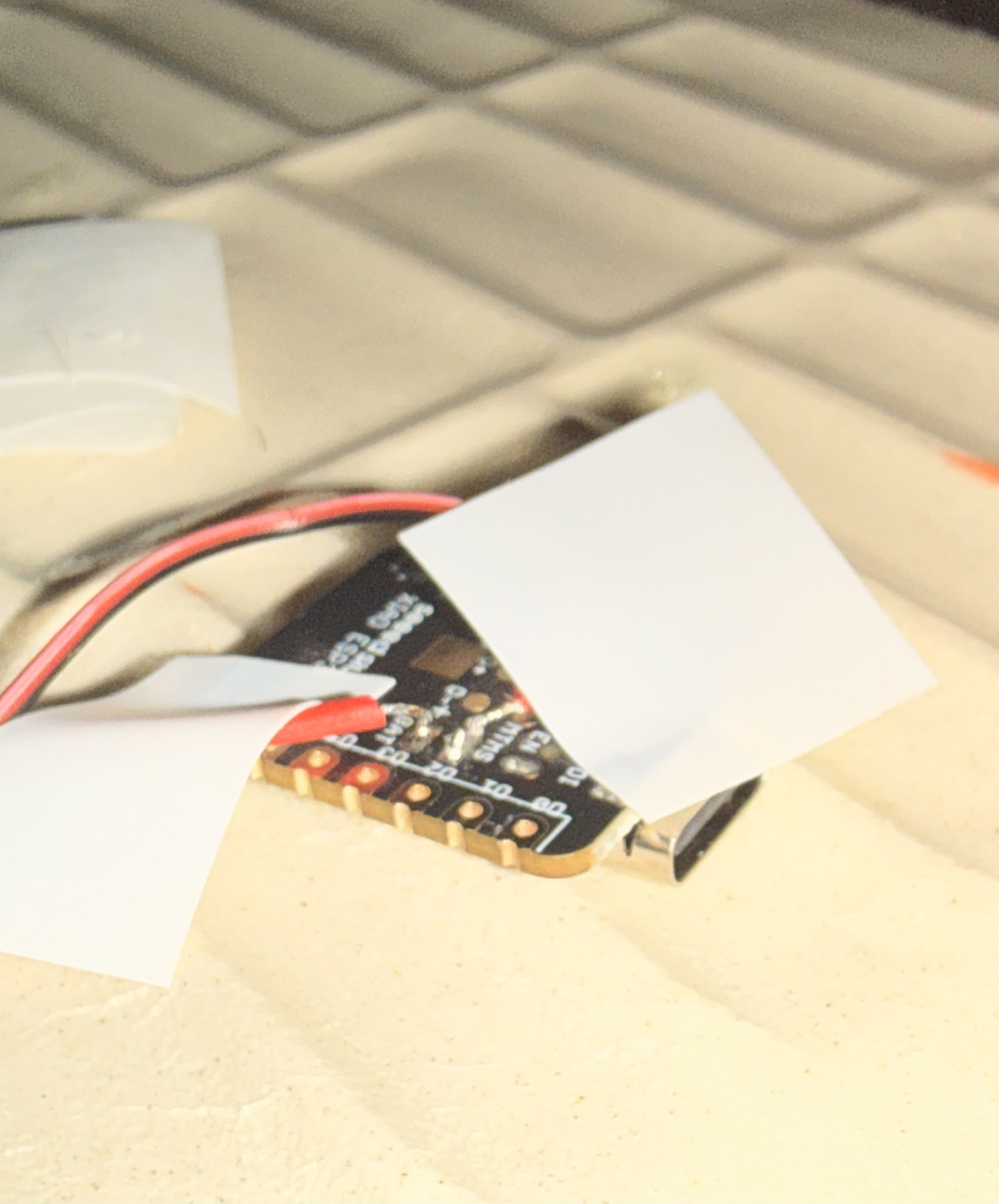 The XIAO board being assembled for the Percy prototype