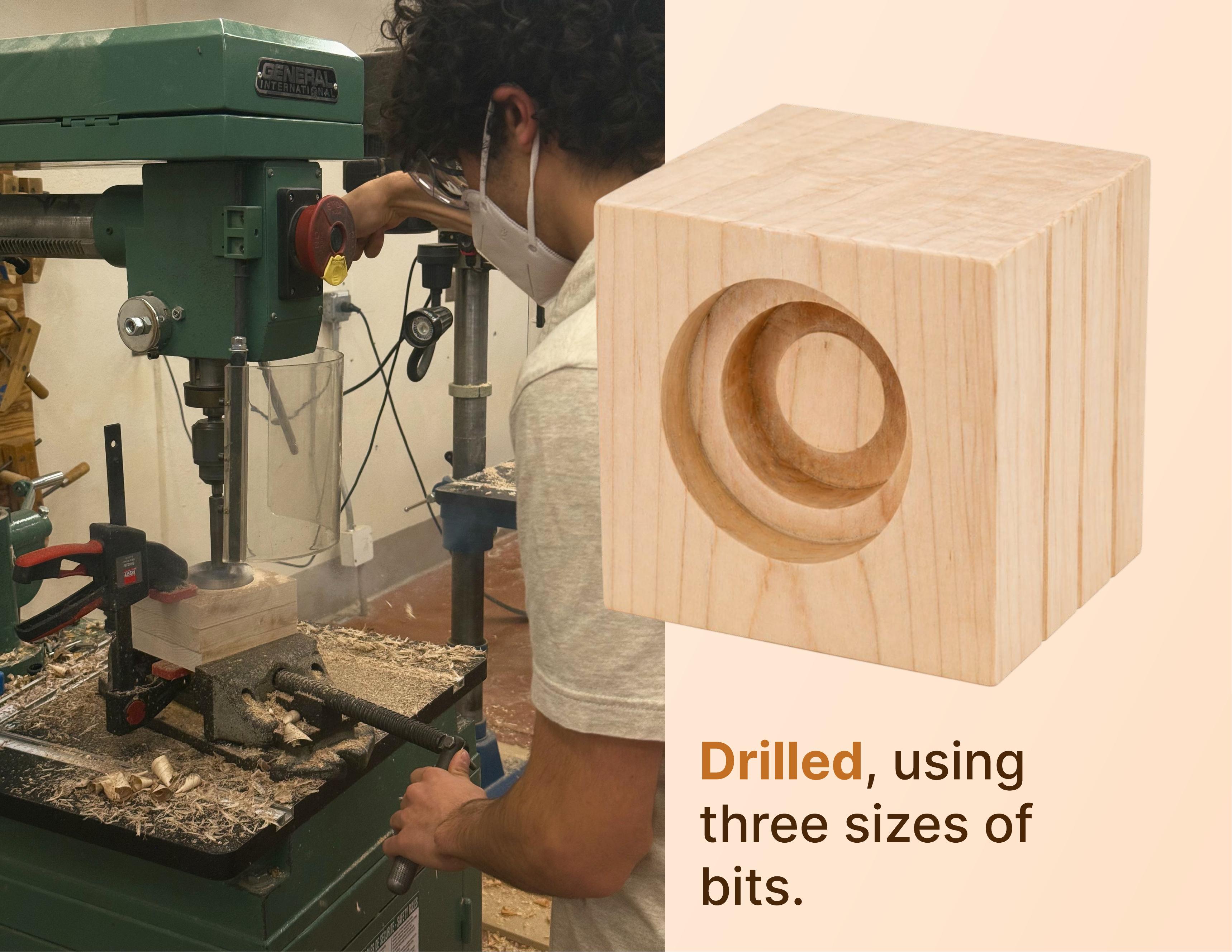 The carved bottom of the maple Lifeform object beside Kasra making it
